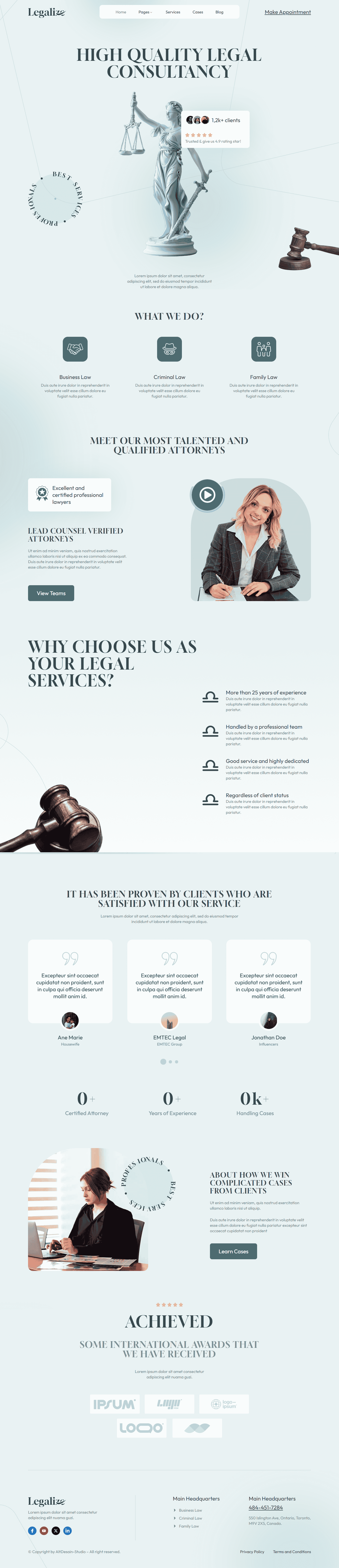 Lawyer Website WordPress